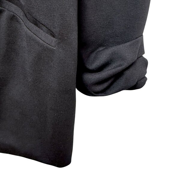 Nine West Womens Blazer Size Medium Black Stretch Ponte Knit Career Jacket - Picture 6 of 9